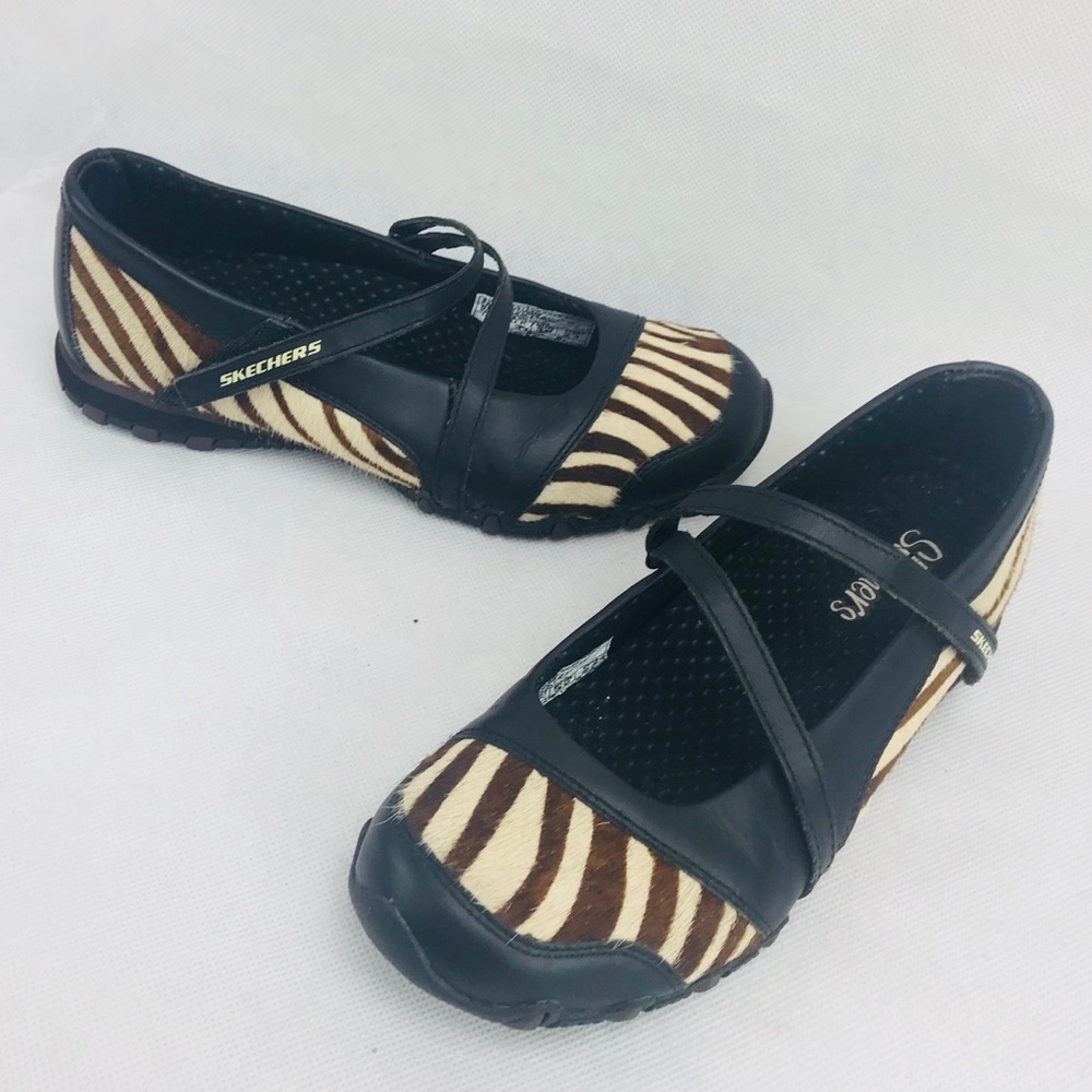 Skechers Mary Janes calf hair Leather